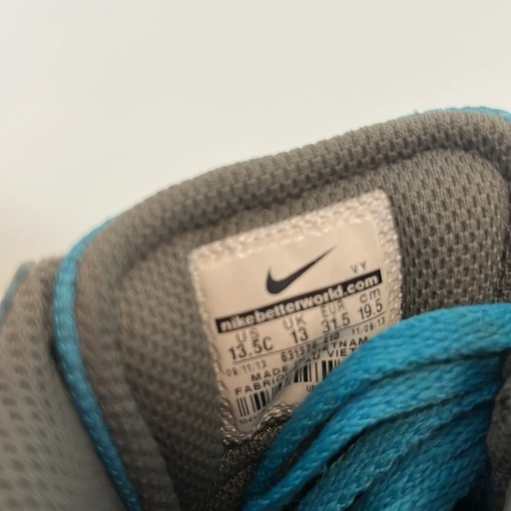 Kids Nike SB High Tops Turquoise Size 13.5 - Picture 8 of 8